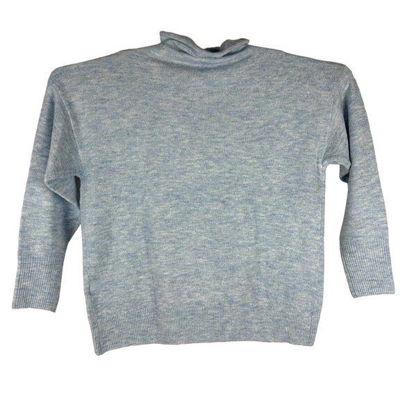 Style & Co Women's Light Blue Sweater Size Large Polyester/Acrylic/Wool Blend - Picture 2 of 5
